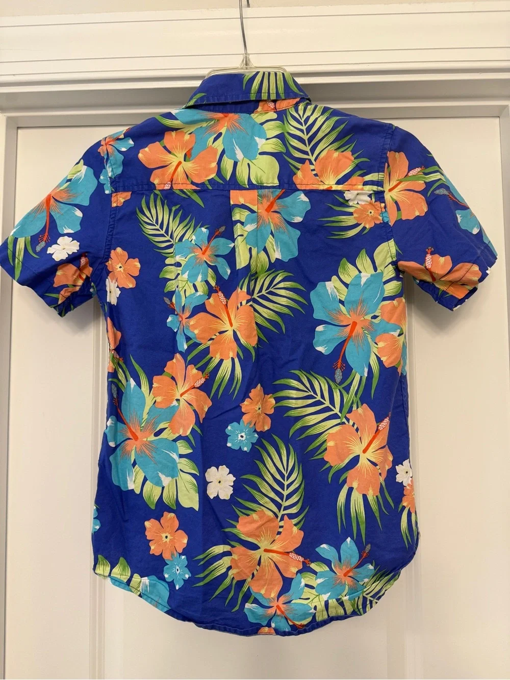 The Children’s Place Boys Purple Tropical Floral Button-Up Shirt